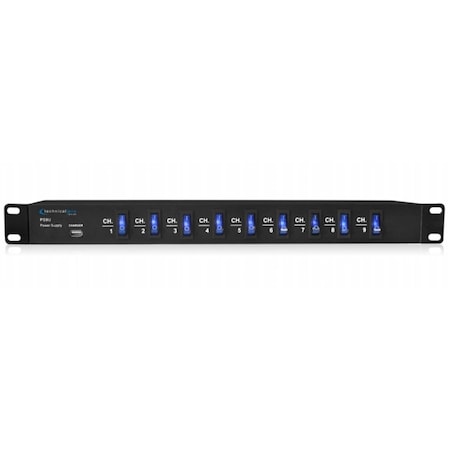 Technical Pro Rack Mount Power Supply with 5V USB Charging Port TE489570