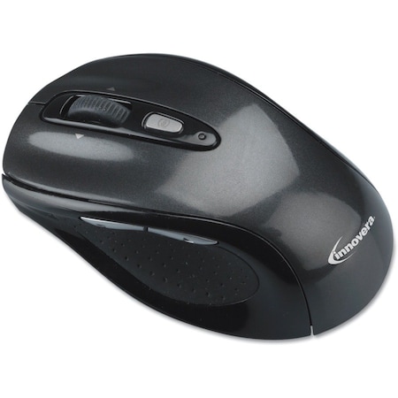 Innovera Wireless Optical Mouse with Micro USB, 2.4 GHz Freq/32 ft. Range, L/R IVR61025