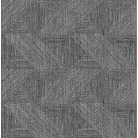 A-Street Prints Presley Black Tessellation Wallpaper 4141-27133
