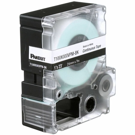 Panduit Mp Cassette, Continuous Tape, Vinyl, 1.0 T100X000VPM-BK