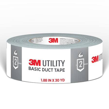 3M Duct Tape, Gray, 30 yd L, 1-7/8 in W 50268