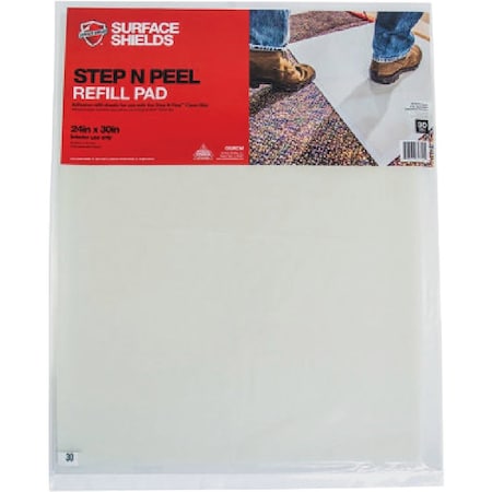 Surface Shields Step N Peel Clean Mat 24'' x 30'' Floor Protector Refill Sheets DGRCM