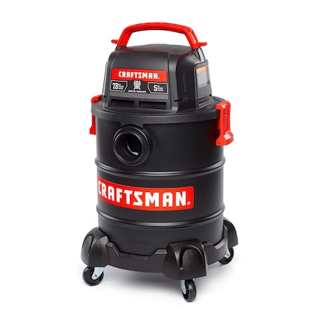 Craftsman 5 Gallon 7.8 Amp Ash And Grilling Portable Vac, Dry Only With Attachments CMXEVBE17050