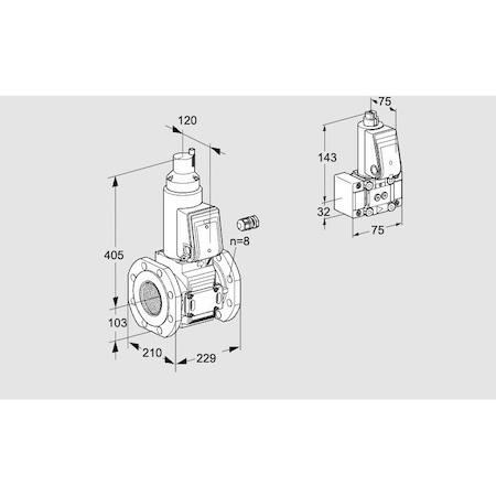 Honeywell Kromschroder VAS8100F05LW3E/B-/PP KS88205250