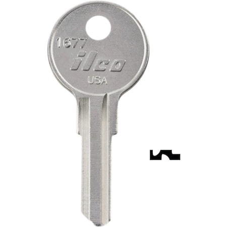 Ilco 1677 E-Z-Go Key Blank, 10PK IAA00019712
