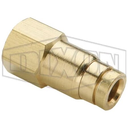 Dixon Legris by Push-In Connector, 3/8 x 3/8 in Nominal, FNPT x Tube, 250 psi Pressure, Brass, Domestic 31146018DOT