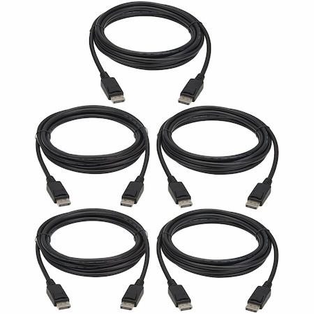 Eaton TRIPP LITE SERIES 4K DISPLAYPORT CABLES WITH LATCHING CONNECTORS (M/M) - 4K 60 H P580-010-5PK