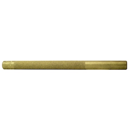 Mayhew Drift Punch, Round Punch, 1/2 in Tip, 7 in OAL, Cylinder Tip, Brass Tip 25076