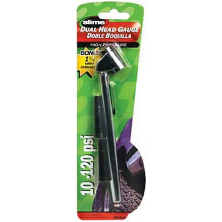 Slime 2016A 10120 PSI Dual Head Gauge, 6PK 879452
