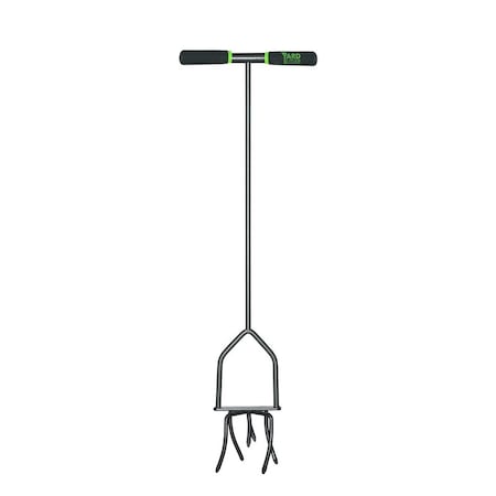 Yard Butler 6 Tine Steel Hand Tiller 24 in. Steel Handle TNT-4