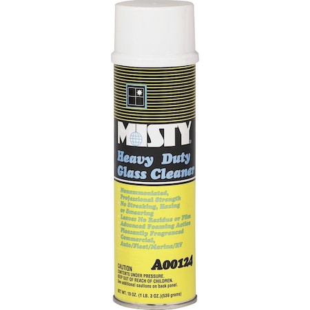 Misty Liquid Glass Cleaner, Citrus, Aerosol Can, 12 PK 1001482