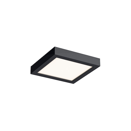 Dals Lighting Delta 6'' Square Indoor/Outdoor LED Flush Mount, Black CFLEDSQ06-CC-BK