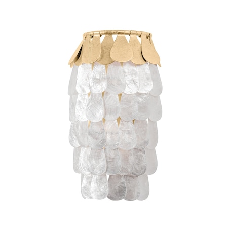 Corbett Lighting Coralie 2 Light Wall Sconce 7.25 In. Vintage Gold Leaf 434-12-VGL