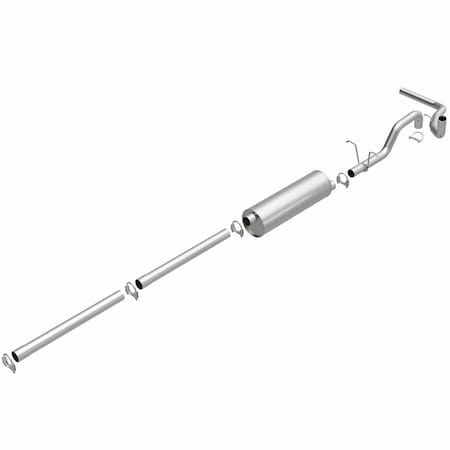 Bre Exhaust Exhaust System, Aluminized Steel; With Muffler; 2-1/4 Inch Pipe Diameter; Single Exhaust 106-0278