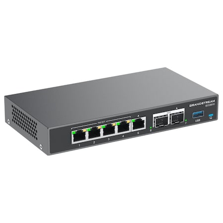 Grandstream Built-in IPPBX (12 Users, 4 Co Concurrent Calls) + enterprise-grade firewall VPN Router 2 x 2.5 Gb GCC6010