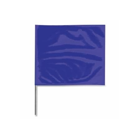 Presco Stake Flag, 2 in x 3 in, 21 in H, Blue, 100PK 764-2321B