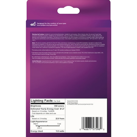 Signify Ultra Definition 75W Equivalent Bright White PAR30S Medium Dimmable LED Floodlight Light Bulb 575968