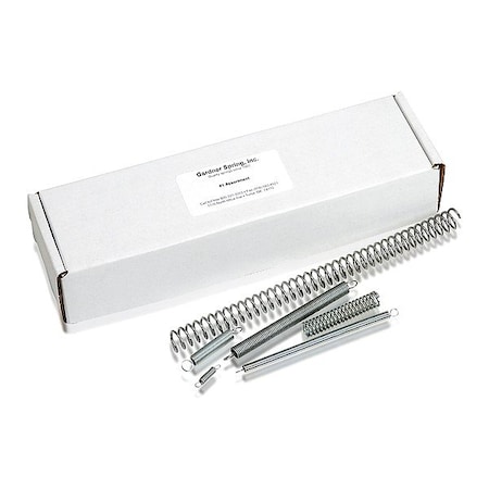 Zoro Select Compression/Ext Spring Assortment, White 3HPU2