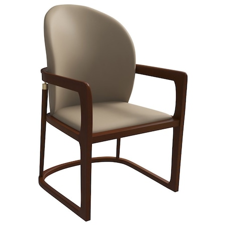 Leisuremod Svelta Elegant Wooden Dining Chair in Dark Taupe SC58DTP