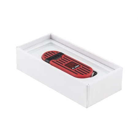 Sunex Al Mar Stringer D2 Wedge Blade Keychain Knife In Giftable Box - Red/Black AMK1001RBK