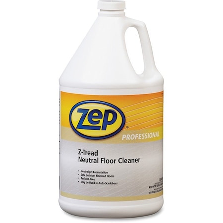 Amrep Zep Z-Tread Neutral Floor Cleaner, Gallon Bottle, 4 Bottles - 1041452 1041452