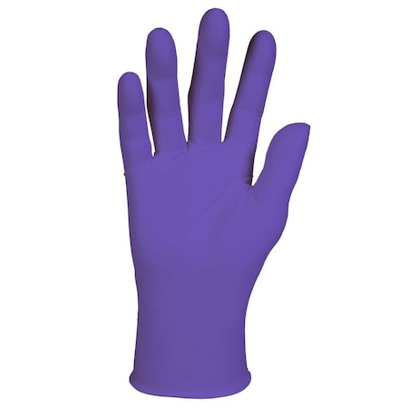 Kimtech Purple Nitrile, Nitrile Exam Gloves, 6 mil Palm, Beaded Cuff, Powder-Free, XL, 900 PK, Purple 55084