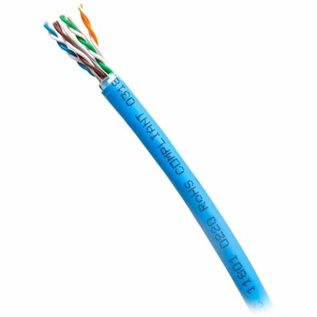 C2G 1000FT CAT6 SOLID STP CMR BLUE TAA C2G56040