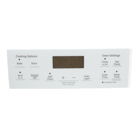 Ge FACEPLATE GRAPHICS-WHITE WB07X44619