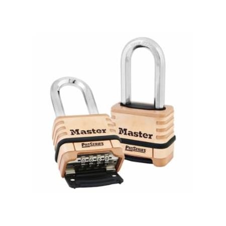 Master Lock ProSeries Resettable Combination Padlock, 3/8 in dia x 15/16 in W x 2-1/16 in H Shackle,  470-1175DLH