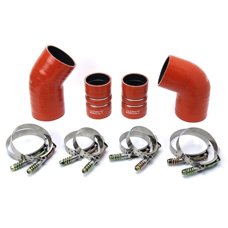 Hps Performance Ultra High Temp Aramid Reinforced Silicone Intercooler Hose Boots Kit, Orange,  57-1574