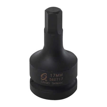 Sunex 1 in Dr Hex Driver Socket 17Mm 560717