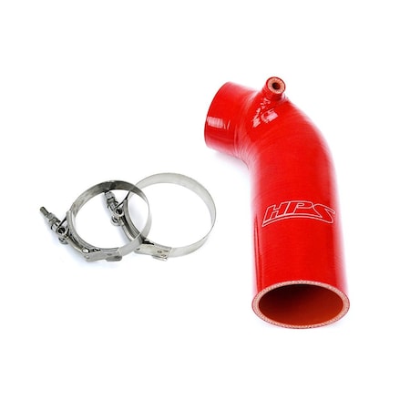 Hps Performance High Temp Reinforced Silicone Air Intake Hose Kit, Red,  57-1596-RED