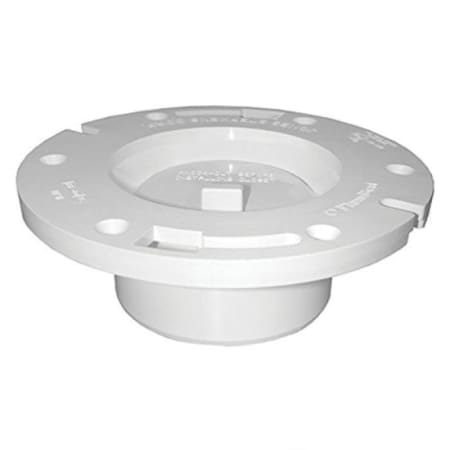 Jones Stephens CLOSET FLANGE W/ KNOCKOUT 3X4 PVC C50340
