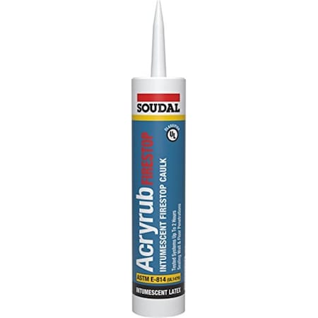 Soudal Accumetric Fire Stop Latex Sealant Red, 10.1 oz, 12PK 435407