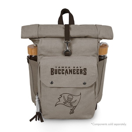 Picnic Time Family Of Brands NFL Tampa Bay Buccaneers - Carmel Roll Top Picnic Backpack Cooler 529-00-105-304-2