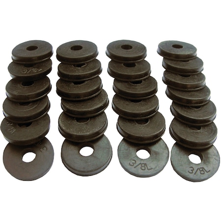 Westlake Pipe & Fittings 11/16'' Black 3/8L Flat Bibb Faucet Washer, 25 Ct. 02-1269