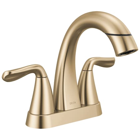 Delta Arvo Two Handle Centerset Pull-Down Bathroom Faucet Champagne Bronze 25840LF-CZPD