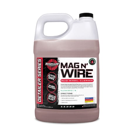 Renegade Products Usa Mag N' Wire Acid Wheel Cleaner & Aluminum Brightener 1 Gallon LFGBS105G01