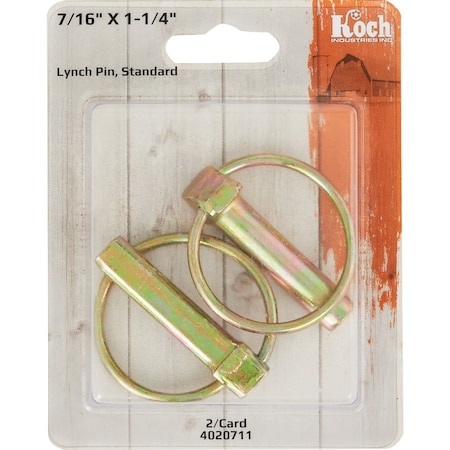 Koch Filter 7/16''x1-1/4''x1-3/4'' Lynch Pin 4020711