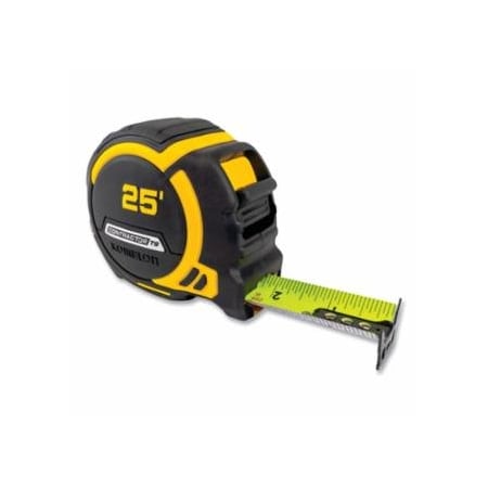 Komelon Contractor TS Wide-Blade Tape Measure, 1-1/4 in x 16 ft, Black/Yellow, 24PK 416-93416