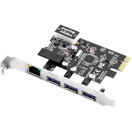 Siig ADDS THREE USB-A PORTS AND ONE GIGABIT ETHERNET PORT TO YOUR PCIE 2.0 ENABLED DE LB-US0614-S1