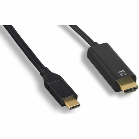 Axiom Usb-C Male To Hdmi Male Adapter Cable - Black - 3Ft USBCMHDMIMK03-AX