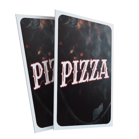 Signmission Pizza, Plastic Signs Only 24 Inch x 36 Inch, Corrugated Plastic, 2PK CSB-2436-2PACK-30416