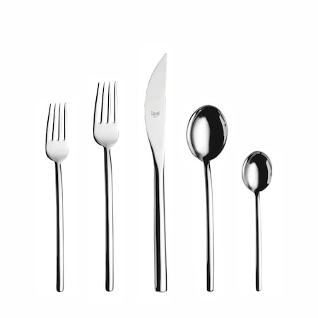 Mepra Due Flatware Set - 5 Pieces - Stainless Steel 104422005