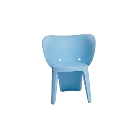 Homeroots Set Of Four Blue Heavy Duty Plastic Juvenile Chairs, 4PK 554657