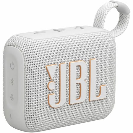 Jbl Portable Speaker with Bluetooth, built-in battery, waterproof and dustproof feature JBLGO4WHTAM