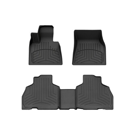 Weathertech Black, Front and Rear FloorLiner HP 441507-1-3IM