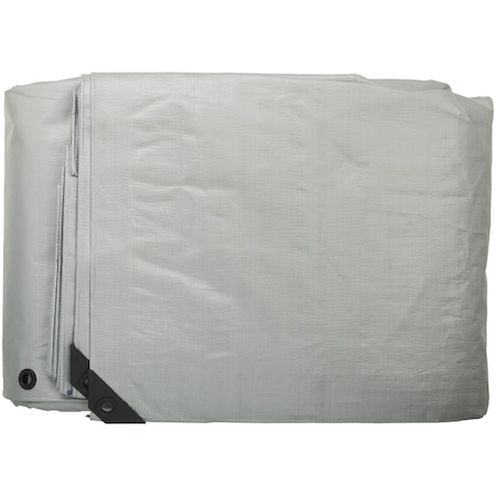 Do It Best Silver Woven 20 Ft. x 40 Ft. Heavy Duty Poly Tarp 768609