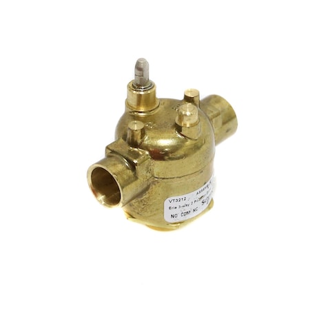 Erie Valve 3 Way, 1/2in, Sweat, 3.0 CV VT3212