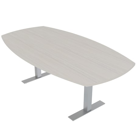 Skutchi Designs Arc Boat Conference Table With Power, 48 in W, 84 in L HAR-ABOT-48X84-T-K458-NA